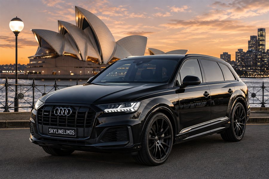 Audi Q7 luxury SUV chauffeur car, Sydney